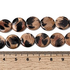 Printed Natural Freshwater Shell Beads Strands&nbsp;SHEL-A006-08