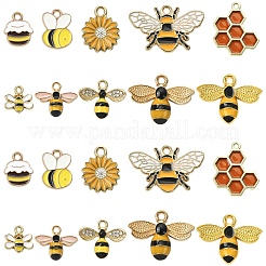 30Pcs 10 Styles Alloy Enamel Pendants&nbsp;ENAM-YW0005-91
