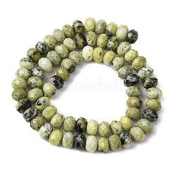 Natural Yellow Turquoise(Jasper) Beads Strands&nbsp;G-B179-A02-6x8mm