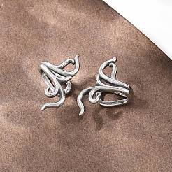 Plant 316 Stainless Steel Non- Piercing Cartilage Earrings&nbsp;AJEW-C044-10AS