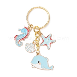 Alloy Enamel Dolphin Keychains&nbsp;KEYC-JKC01295