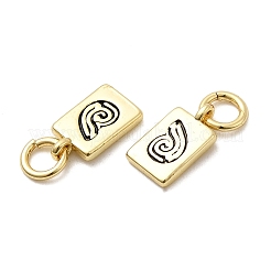 Brass Enamel Charms&nbsp;KK-P338-09G-02