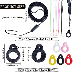 Rubber Lanyard Straps&nbsp;AJEW-CP0007-06