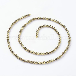 Non-Magnetic Synthetic Hematite Beads Strands&nbsp;X-G-G092-3mm-1