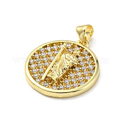 Brass with Cubic Zirconia Pendants&nbsp;FIND-Z023-09B-02