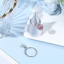 2Pcs 2 Styles Aluminum Alloy Finger Rings Components&nbsp;FIND-SC0021-84P