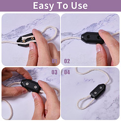 6 Bags Nylon Reusable Rope Clamp&nbsp;AJEW-CA0004-80C