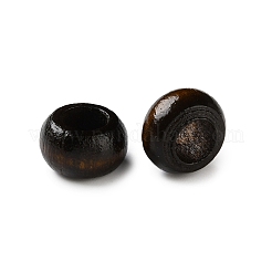 Spray Painted Wooden European Beads&nbsp;WOOD-A029-06B