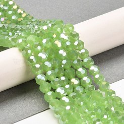 Imitation Jade Glass Beads Stands&nbsp;EGLA-A035-J6mm-B01