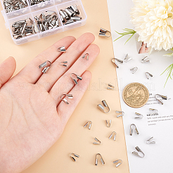 195Pcs 6 Styles 304 Stainless Steel Cord Ends&nbsp;FIND-GA0004-07