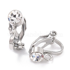 Brass Clip-on Earring Findings&nbsp;KK-C219-01P