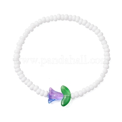 Glass Seed Beads Stretch Bracelets for Women&nbsp;BJEW-MZ00200-07