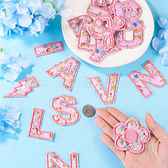 2 Sets Polyester Embroider Self-adhesion Thread Iron on/Sew On Patches&nbsp;PATC-TA0001-54B