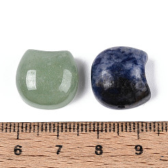 Natural & Synthetic Mixed Gemstone Cat Head Shape Beads&nbsp;G-T144-05M