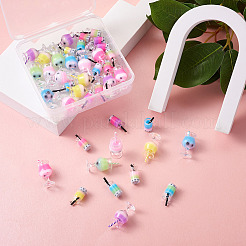 48 Pcs 12 Styles Plastic Pendants&nbsp;KY-BT0001-03