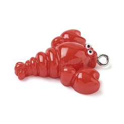 Opaque Resin Lobster Cray Pendants&nbsp;RESI-K023-04