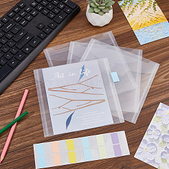 60Pcs Transparent Plastic File Pockets&nbsp;AJEW-FH0008-76