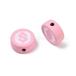 Spray Painted Alloy Beads&nbsp;PALLOY-S038-09B