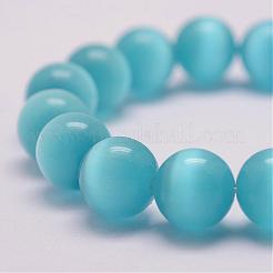 Cat Eye Beads Stretch Bracelets&nbsp;BJEW-F242-12mm-02