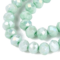Anti-Tarnish Dyed Rondelle Glass Beads Strands&nbsp;LS-EGLA-T021-3mm-17-08