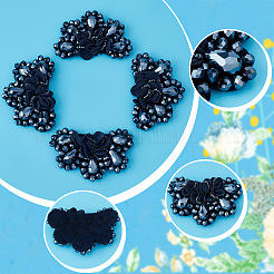 4Pcs Glass Rhinestone Sew on Ornament Accessories&nbsp;FIND-CP0001-09