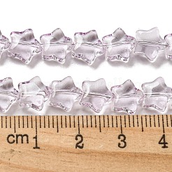 Baking Paint Transparent Glass Beads Strands&nbsp;X1-DGLA-A07-T8mm-KD03