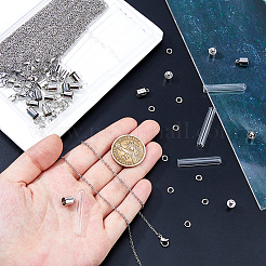 DIY 304 Stainless Steel & Glass Bottle Pendant Necklace Making Kits&nbsp;DIY-HS0001-51P