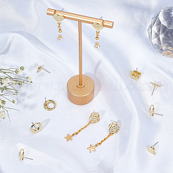 40Pcs 10 Style Alloy Stud Earring Findings&nbsp;FIND-CA0003-27