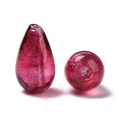 Handmade Silver Foil Glass Beads&nbsp;LAMP-A001-J