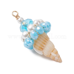 Shell & Glass Pendants&nbsp;PALLOY-TA00359-04