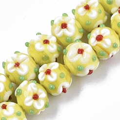 Handmade Lampwork Beads Strands&nbsp;LAMP-N021-001