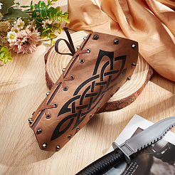 Adjustable PU Leather Cord Bracelet with Cord&nbsp;AJEW-WH0270-433A