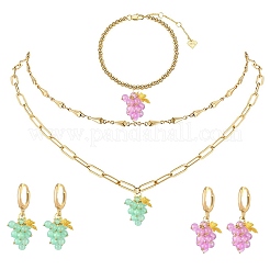 10Pcs 2 Colors Imitation Jade Glass Pendants&nbsp;FIND-CJ0002-05