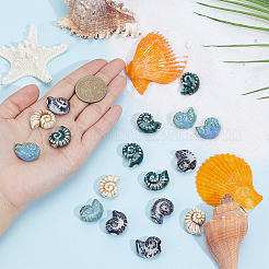 20Pcs 4 Colors Handmade Porcelain Beads&nbsp;PORC-PA0001-43