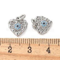 Brass Micro Pave Cubic Zirconia Charms&nbsp;KK-U056-34P