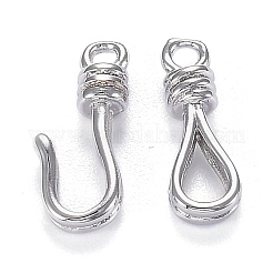 Brass Hook and Eye Clasps&nbsp;KK-F120-016P