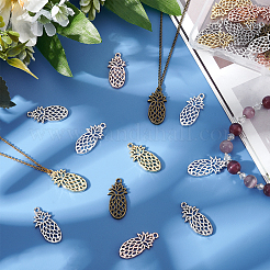 Hollow Alloy Kitten Open Back Bezel Pendants&nbsp;PALLOY-OC0002-65-RS