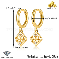 S925 Silver Butterfly Diamond Pendant Earrings Countryside Cute Ear Jewelry&nbsp;FM5760