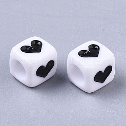 Opaque Acrylic Beads&nbsp;X-SACR-T355-01