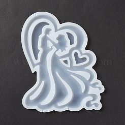 Lovers Shape Food Grade Silhouette Silicone Lollipop Molds&nbsp;LS-DIY-D069-06
