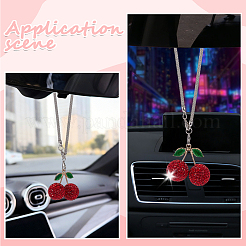1Pc Alloy Rhinestone Car Pendant Decorations&nbsp;AJEW-CN0007-26