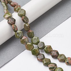 Natural Unakite Beads Strands&nbsp;G-K359-C15-01