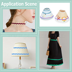59.5M 17 Colors Wave Bending Fringe Trim&nbsp;OCOR-GF0005-91B