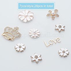 Alloy Rhinestone Cabochons&nbsp;PALLOY-OC0002-15LG