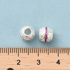 Rack Plating Brass Barrel Spacer Beads&nbsp;KK-K273-11