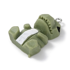 Opaque Resin Pendants&nbsp;RESI-B018-01C