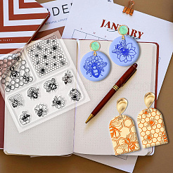 Silicone Clay Texture Mat&nbsp;AJEW-WH0447-042