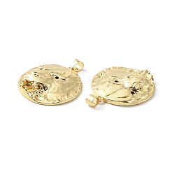 Rack Plating Brass Micro Pave Cubic Zirconia Pendants&nbsp;KK-F852-10G