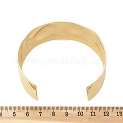 Hammered Brass Cuff Open Bangles&nbsp;BJEW-M060-02G