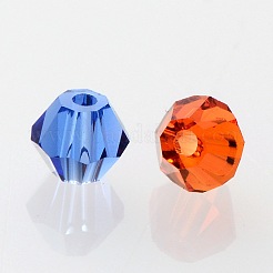 Faceted Bicone Transparent Glass Beads&nbsp;GLAA-E019-3mm-M2